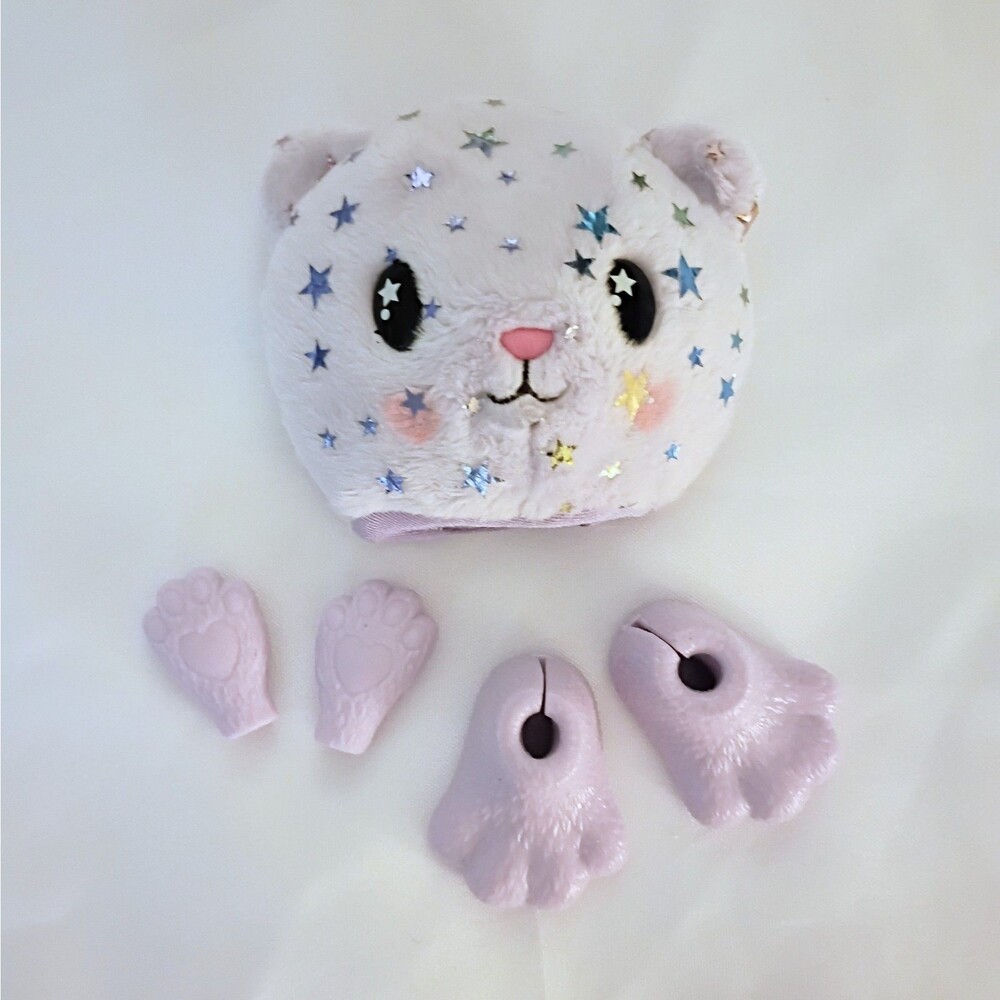 Barbie Cutie Reveal Star Bear Mascot Doll Costume Purple Head Paws Feet